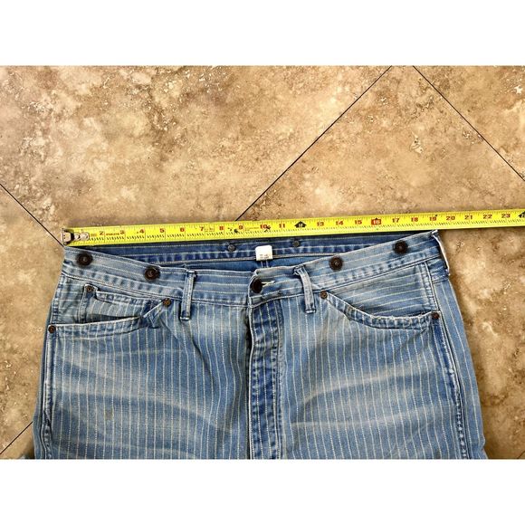 RRL - Ralph Lauren Double RL Indigo Striped Twill Pants - Picture 9 of 12